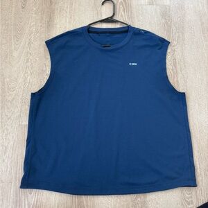 Sleeveless Navy Tank Top